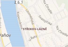 V Ohybu v obci Ústí nad Labem - mapa ulice