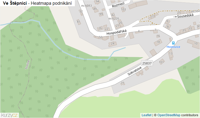 Mapa Ve Štěpnici - Firmy v ulici.