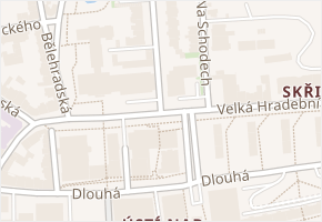 Velká Hradební v obci Ústí nad Labem - mapa ulice