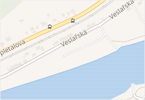 Veslařská v obci Ústí nad Labem - mapa ulice