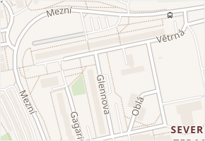 Větrná v obci Ústí nad Labem - mapa ulice