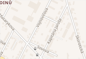 Vojnovičova v obci Ústí nad Labem - mapa ulice
