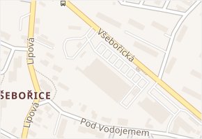 Všebořická v obci Ústí nad Labem - mapa ulice