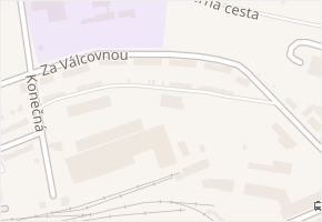 Za Válcovnou v obci Ústí nad Labem - mapa ulice