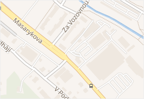 Za Vozovnou v obci Ústí nad Labem - mapa ulice