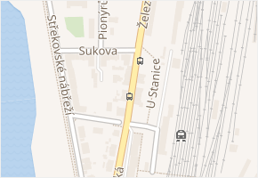 Železničářská v obci Ústí nad Labem - mapa ulice