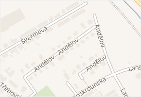 Andělov v obci Ústí nad Orlicí - mapa ulice