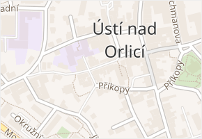 Barcalova v obci Ústí nad Orlicí - mapa ulice