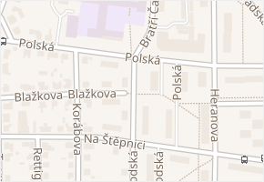 Blažkova v obci Ústí nad Orlicí - mapa ulice