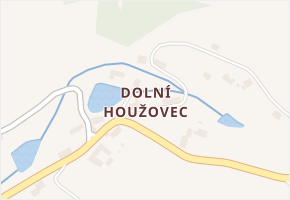 Dolní Houžovec v obci Ústí nad Orlicí - mapa části obce