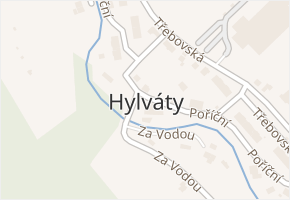 Hylváty v obci Ústí nad Orlicí - mapa části obce