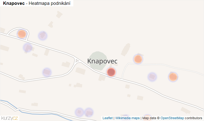 Mapa Knapovec - Firmy v části obce.