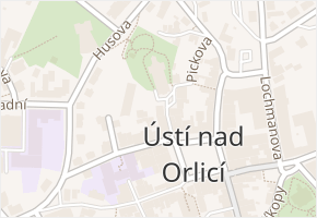 Kostelní v obci Ústí nad Orlicí - mapa ulice