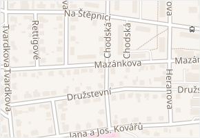 Mazánkova v obci Ústí nad Orlicí - mapa ulice