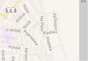 Na Pláni v obci Ústí nad Orlicí - mapa ulice