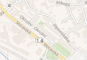 Okružní v obci Ústí nad Orlicí - mapa ulice