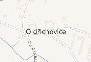 Oldřichovice v obci Ústí nad Orlicí - mapa části obce
