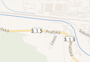 Pražská v obci Ústí nad Orlicí - mapa ulice