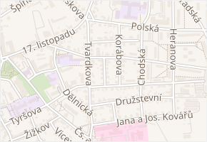 Rettigové v obci Ústí nad Orlicí - mapa ulice