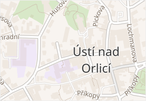 Sychrova v obci Ústí nad Orlicí - mapa ulice