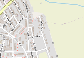 Východní v obci Ústí nad Orlicí - mapa ulice