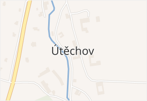 Útěchov v obci Útěchov - mapa části obce