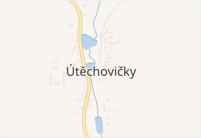 Útěchovičky v obci Útěchovičky - mapa části obce