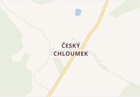 Český Chloumek v obci Útvina - mapa části obce