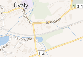 Arnoštova v obci Úvaly - mapa ulice