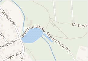 Bendlova stezka v obci Úvaly - mapa ulice