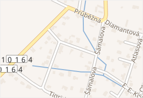 Glücksmannova v obci Úvaly - mapa ulice