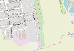 Hvězdova v obci Úvaly - mapa ulice