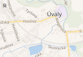 K Viaduktu v obci Úvaly - mapa ulice