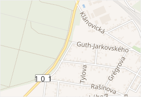 Klostermannova v obci Úvaly - mapa ulice