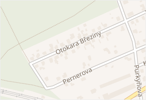 Otokara Březiny v obci Úvaly - mapa ulice