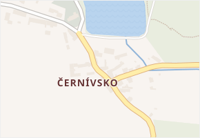Černívsko v obci Uzeničky - mapa části obce