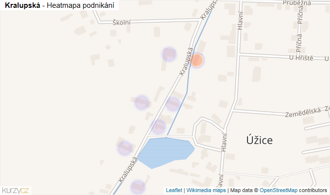 Mapa Kralupská - Firmy v ulici.