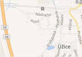 Školní v obci Úžice - mapa ulice