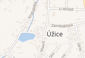 Úžice v obci Úžice - mapa části obce
