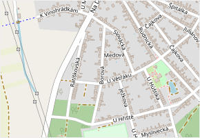 Borová v obci Vacenovice - mapa ulice
