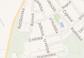 Ježkova v obci Vacenovice - mapa ulice
