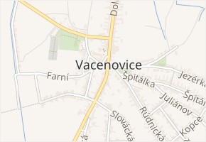 Na Dědině v obci Vacenovice - mapa ulice