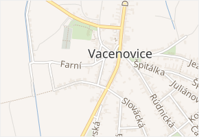 U Mlýna v obci Vacenovice - mapa ulice