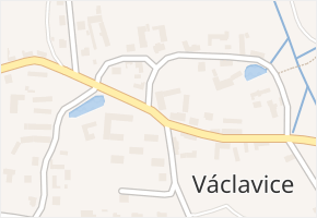 Václavice v obci Václavice - mapa části obce