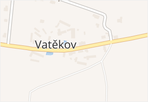 Vatěkov v obci Václavice - mapa části obce