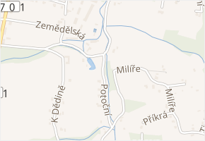 Potoční v obci Václavovice - mapa ulice