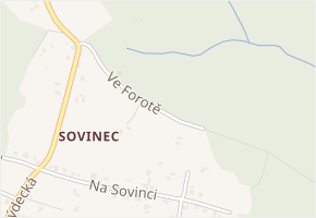 Ve Forotě v obci Václavovice - mapa ulice