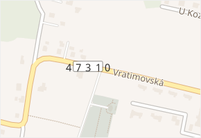 Vratimovská v obci Václavovice - mapa ulice