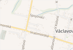 Zahradní v obci Václavovice - mapa ulice