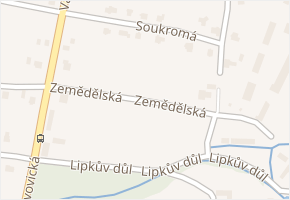 Zemědělská v obci Václavovice - mapa ulice